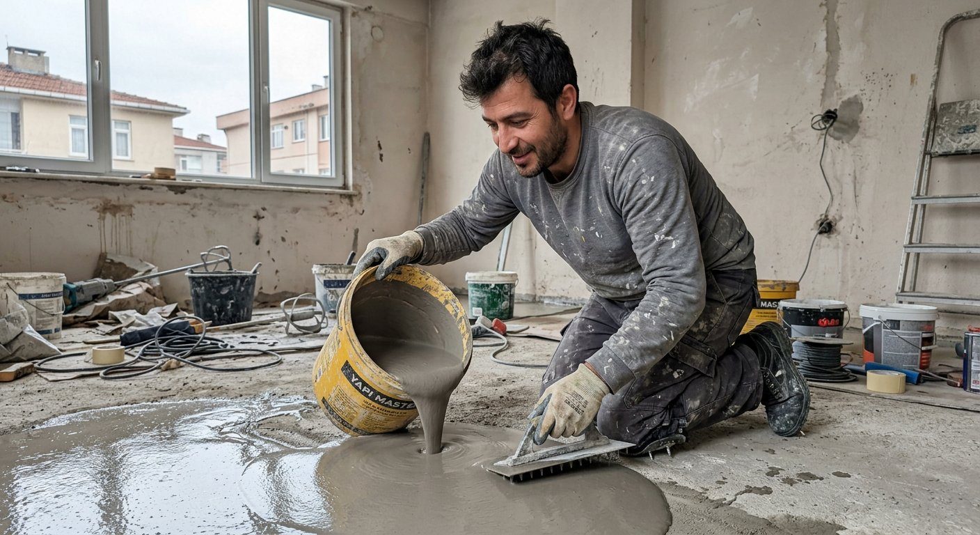 Haliliye şap uygulama ekibi